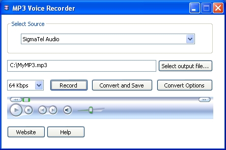 MP3 Voice Recorder screen shot